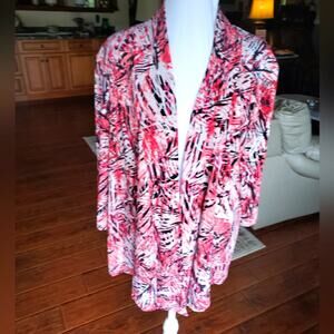 N Touch 1X‎ black X white long sleeved shirt